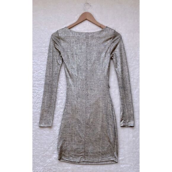 Lulus Luxe of My Life Gold Long Sleeve Dress, Size XS - Picture 14 of 14